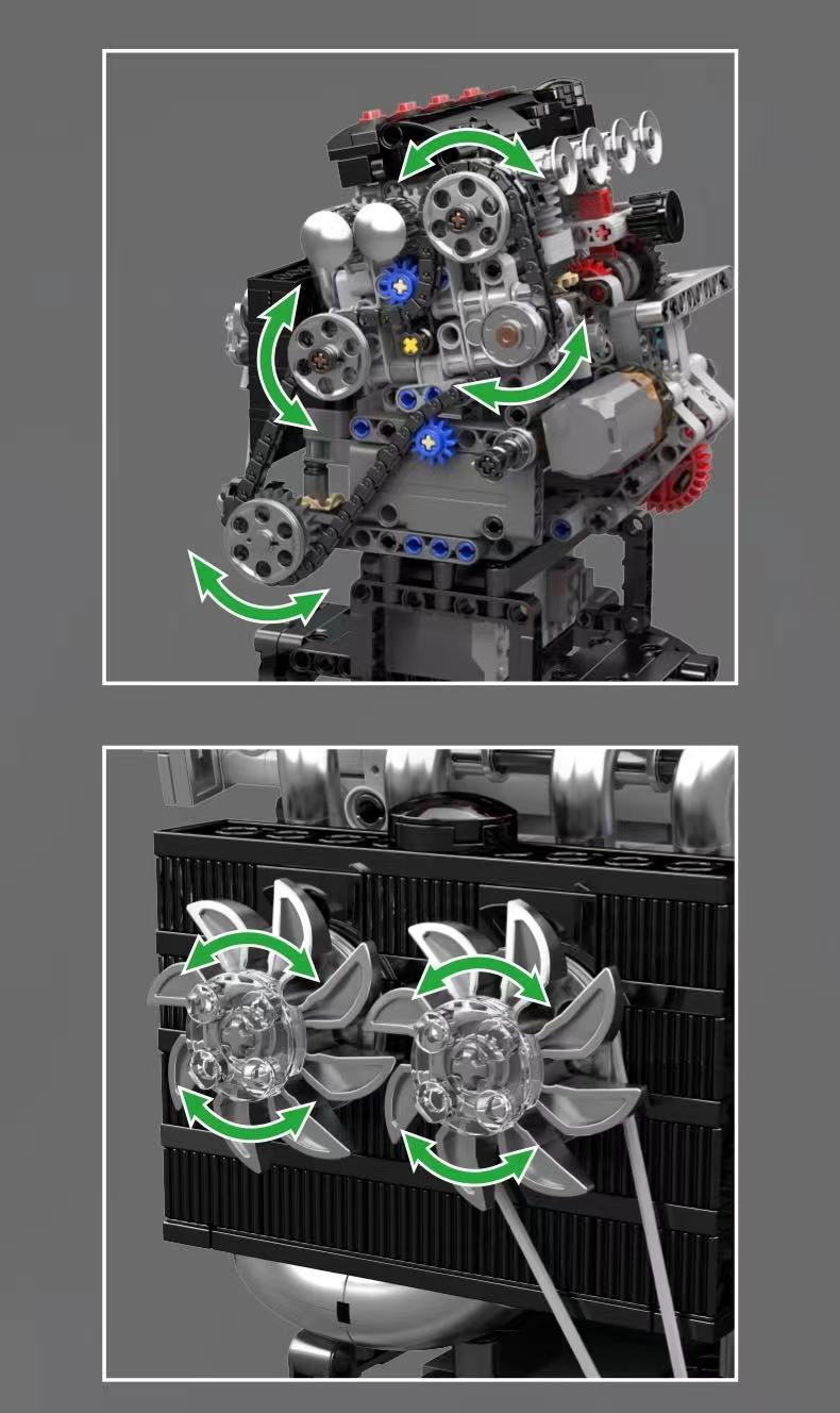 Mould King 10234 VTEC Engine - YWOBB