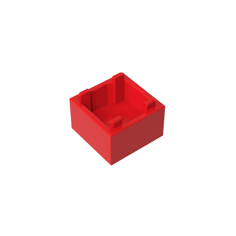 GOBRICKS GDS-90062 Container Box 2 x 2 x 1 - Top Opening with Flat Inner Bottom - YWOBB