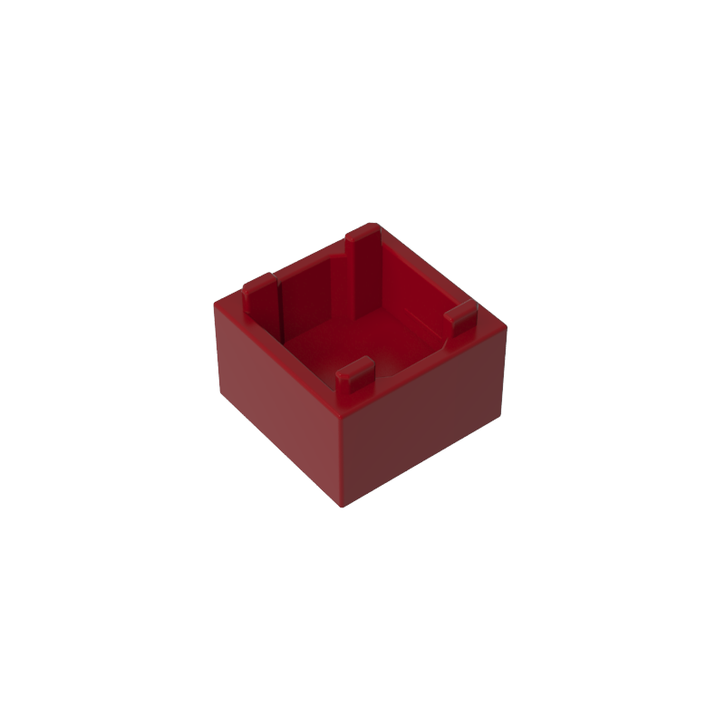 GOBRICKS GDS-90062 Container Box 2 x 2 x 1 - Top Opening with Flat Inner Bottom - YWOBB