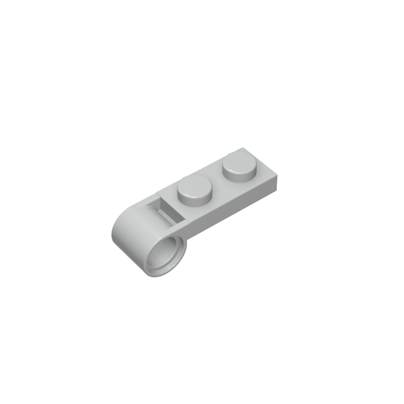 GOBRICKS GDS-90550 Plate Modified 1 x 2 with Pin Hole on End - YWOBB