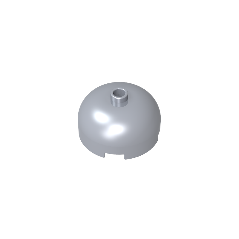 GOBRICKS GDS-90092 Brick Round 3 x 3 x 1 1/3 Dome Top - Open Stud - YWOBB