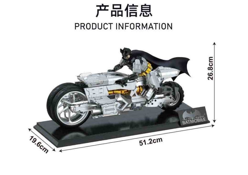 Small Angle JD121 Batman's motorcycle - YWOBB