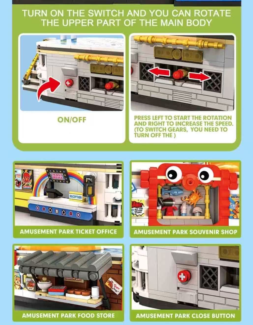 Small Angle JD117 OCTOPUS AMUSEMENT PARK - YWOBB