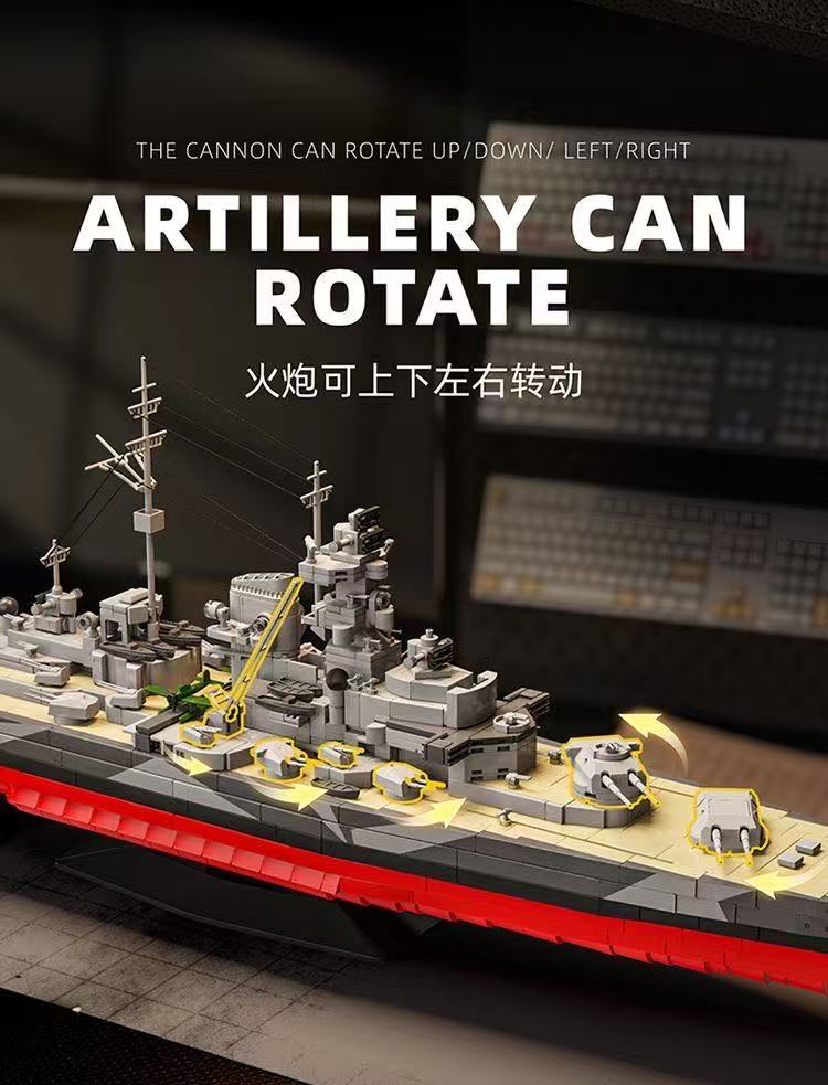 12GO 98006 TIRPITZ BATTLESHIP - YWOBB