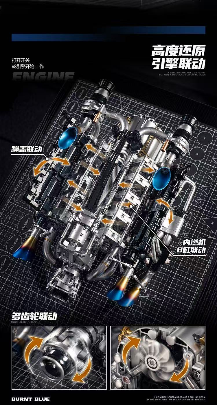 Eikee Y15002 PISTON  V8 Engine - YWOBB