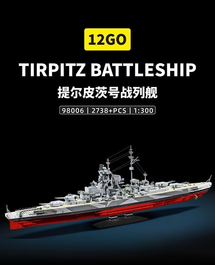 12GO 98006 TIRPITZ BATTLESHIP - YWOBB
