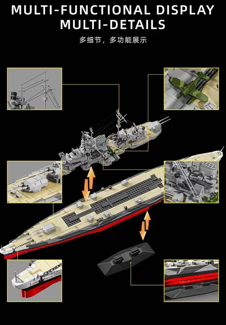 12GO 98006 TIRPITZ BATTLESHIP - YWOBB