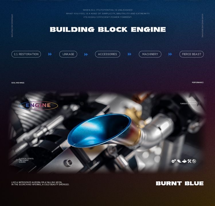 Eikee Y15002 PISTON  V8 Engine - YWOBB