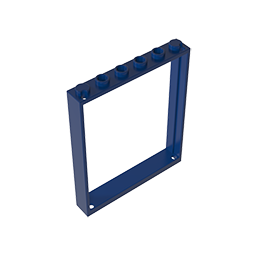 GOBRICKS GDS-90443 Window 1 x 6 x 6 Flat Front - YWOBB