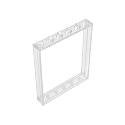 GOBRICKS GDS-90443 Window 1 x 6 x 6 Flat Front - YWOBB
