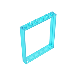 GOBRICKS GDS-90443 Window 1 x 6 x 6 Flat Front - YWOBB