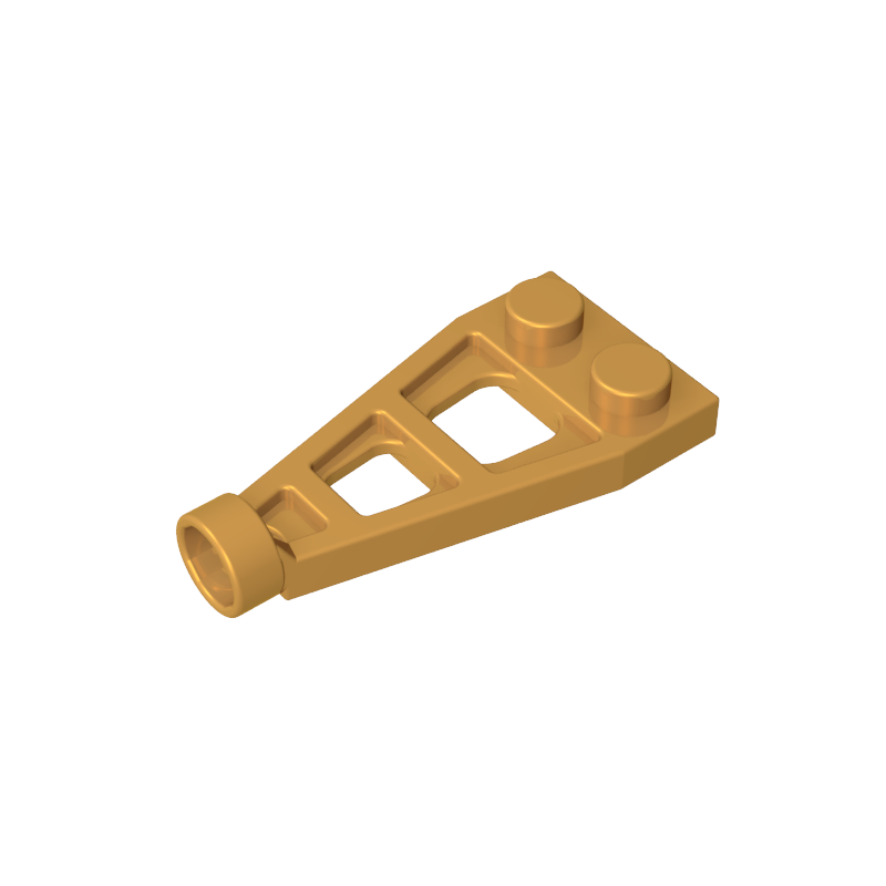 GOBRICKS GDS-1180 Modified 1 x 2 with Long Stud Receptacle - YWOBB