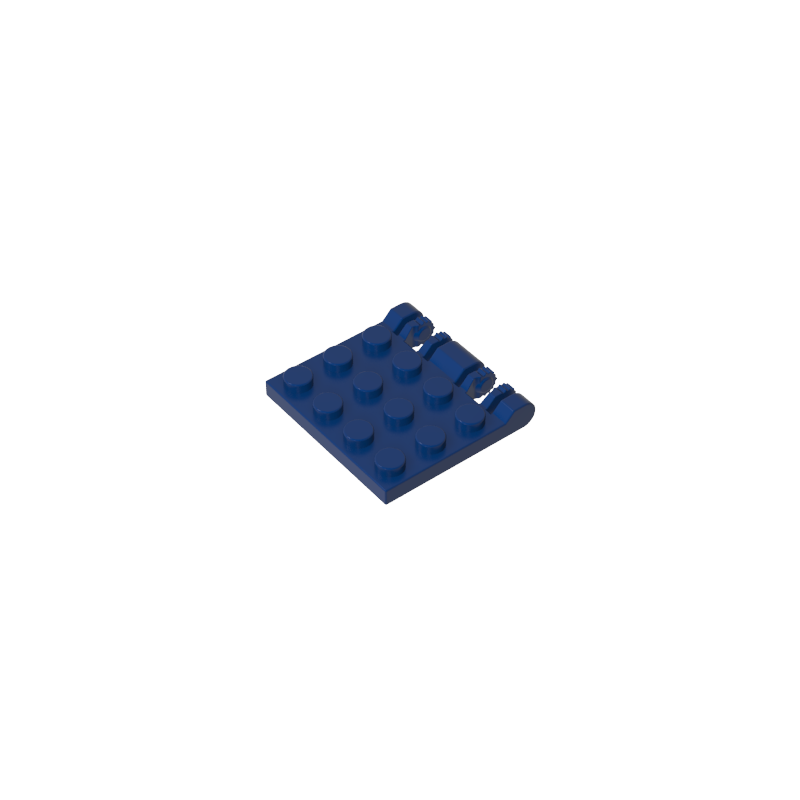 GOBRICKS GDS-1132 Hinge Plate 3 x 4 Locking Dual 2 Finger, 9 Teeth - YWOBB