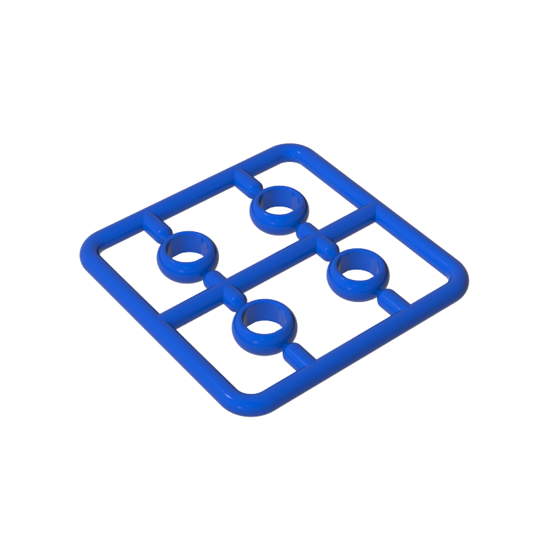 GOBRICKS GDS-90487 Rings Gold Rings Magic Rings 4 in a Plate - YWOBB