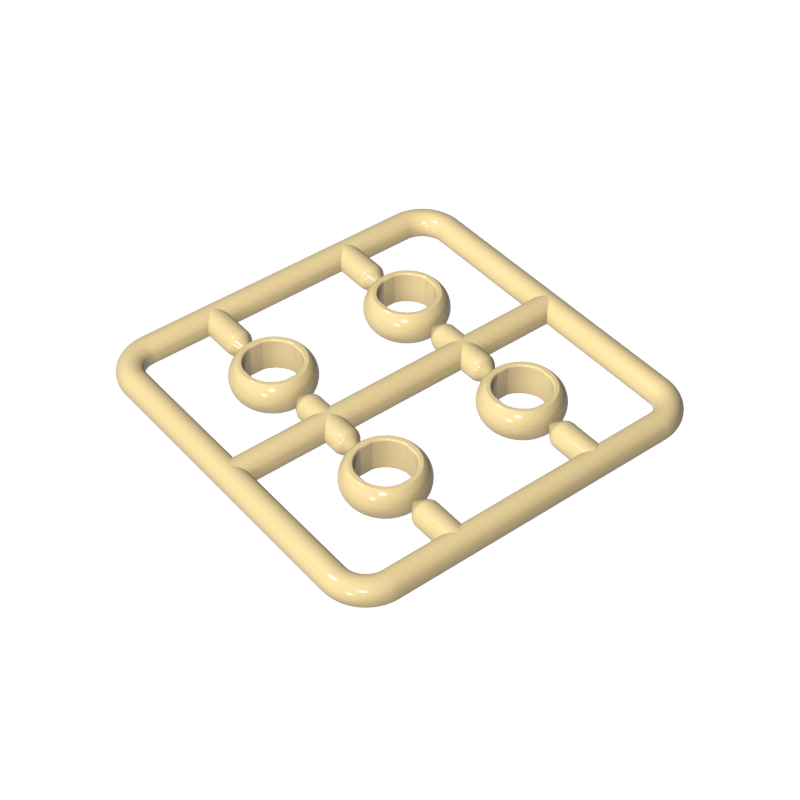 GOBRICKS GDS-90487 Rings Gold Rings Magic Rings 4 in a Plate - YWOBB