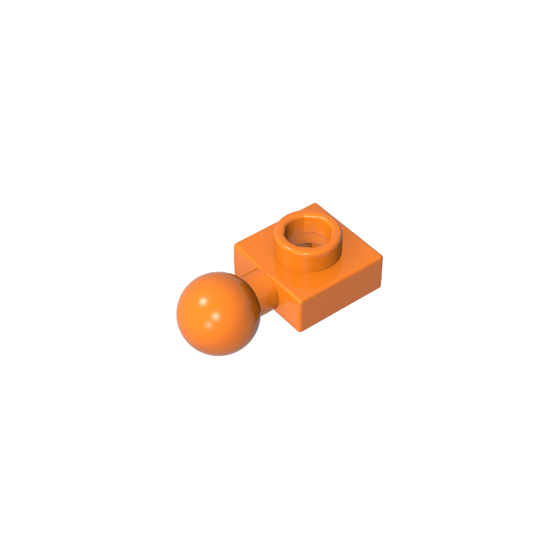 GOBRICKS GDS-90194 Plate Modified 1 x 1 with Tow Ball on Side - YWOBB