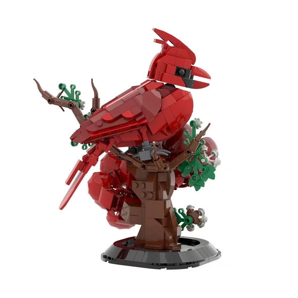 GOBRICKS MOC S0023 Cardinal with base - YWOBB