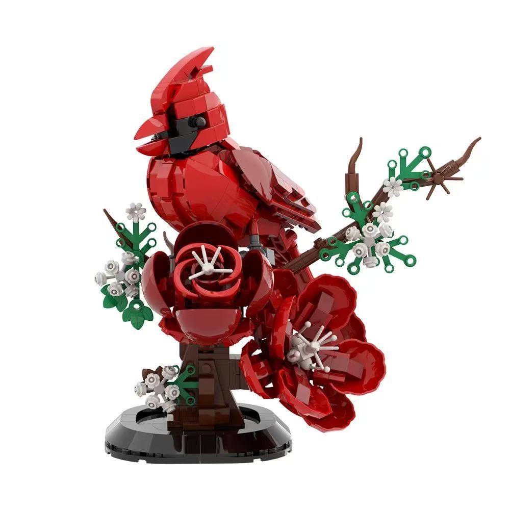 GOBRICKS MOC S0023 Cardinal with base - YWOBB