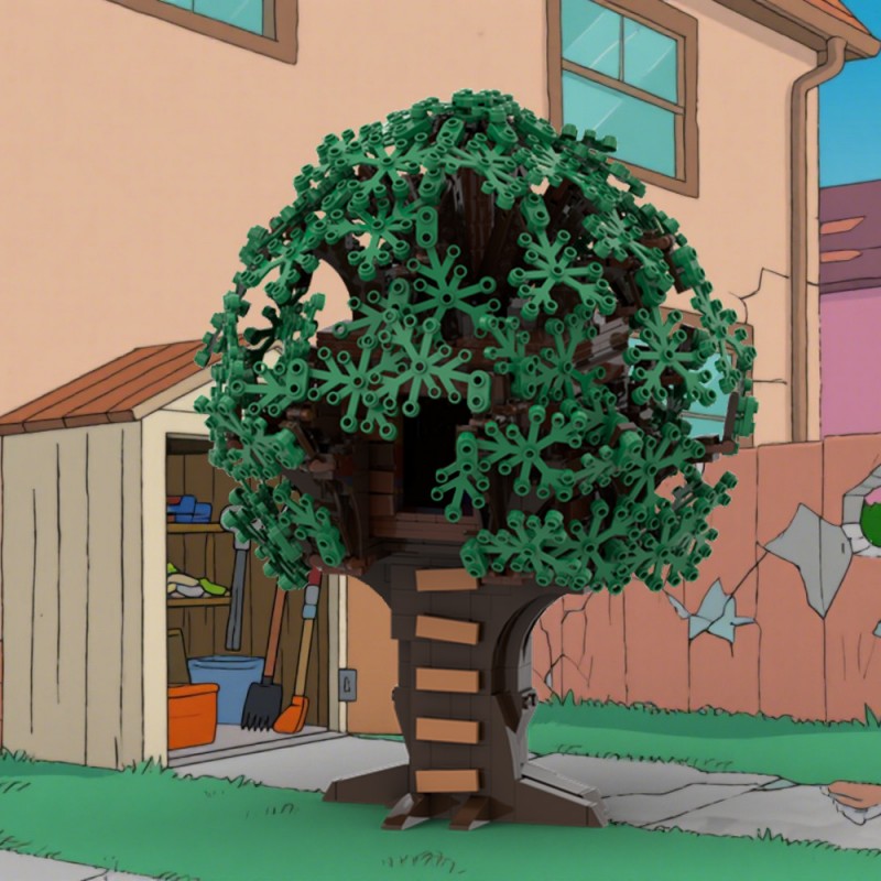 GOBRICKS MOC 220588 Bart's Treehouse - YWOBB