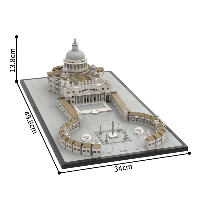 GOBRICKS MOC 218958 Saint Peter's Basilica - YWOBB