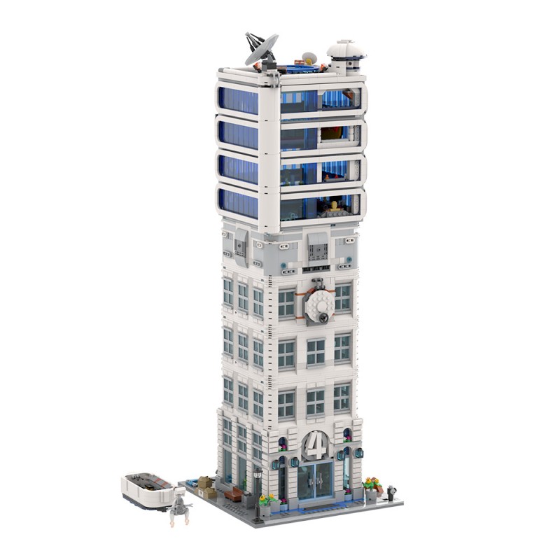 GOBRICKS MOC 178264 Fantastic 4 Modular Baxter Building - YWOBB