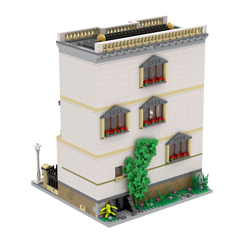 GOBRICKS MOC A2283 Classicistic Villa - YWOBB