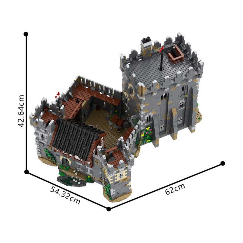 GOBRICKS MOC A2284 Lions' Castle - YWOBB