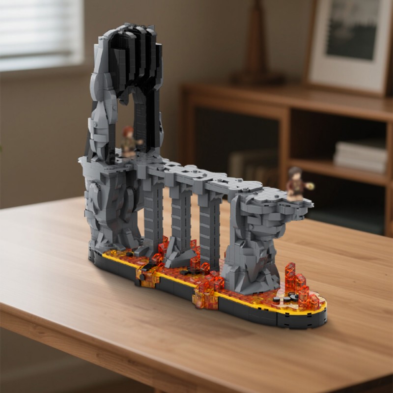 GOBRICKS MOC 226536 The Fires of Mount Doom - YWOBB