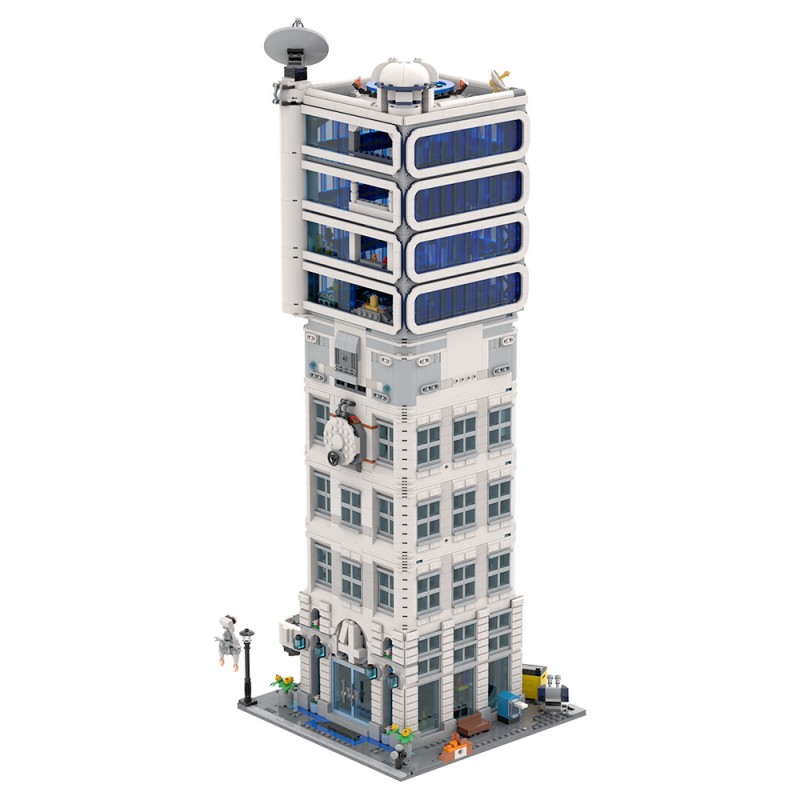 GOBRICKS MOC 178264 Fantastic 4 Modular Baxter Building - YWOBB