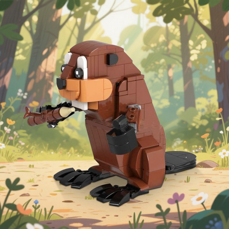 GOBRICKS MOC 221530 Beaver - YWOBB