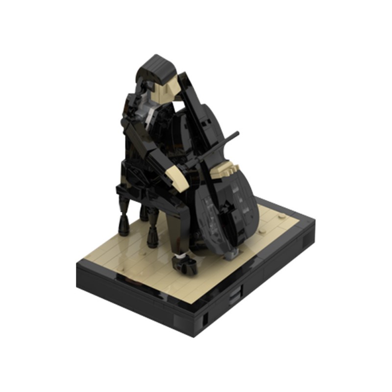 GOBRICKS MOC 133990 Wednesday Addams with Cello - YWOBB