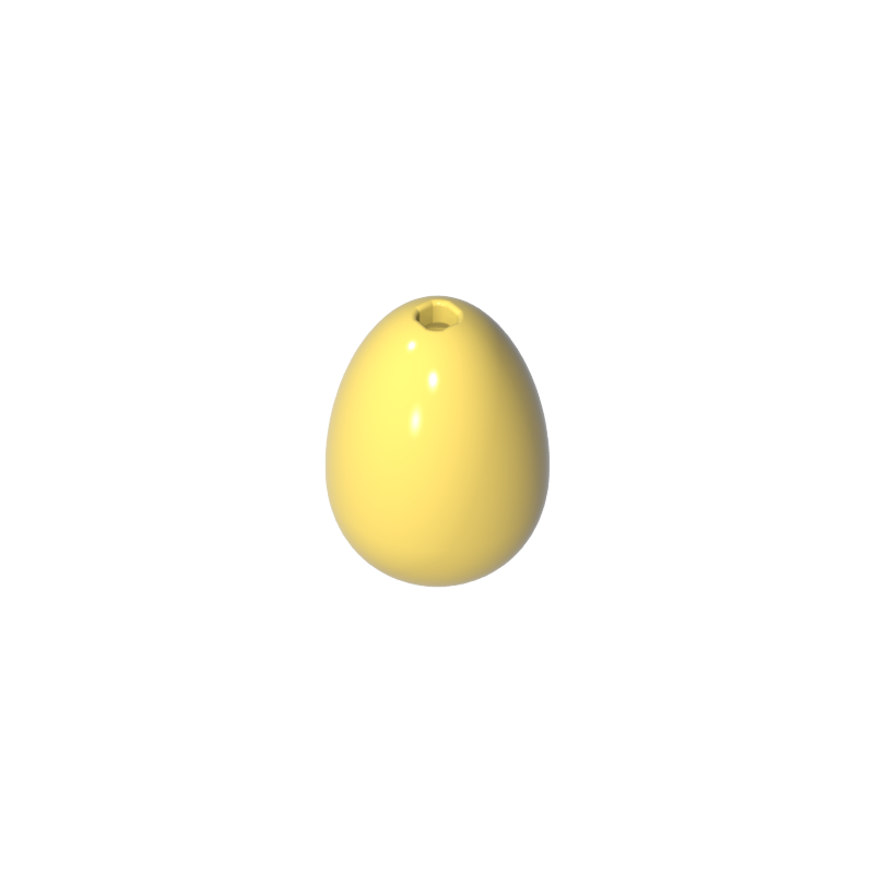 GOBRICKS GDS-90071 Egg with Small Pin Hole - YWOBB