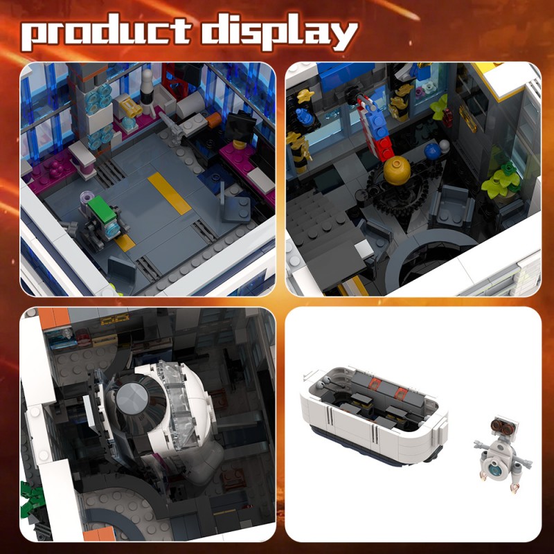 GOBRICKS MOC 178264 Fantastic 4 Modular Baxter Building - YWOBB