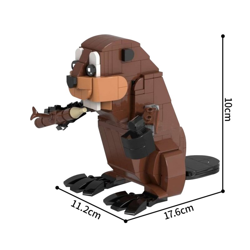 GOBRICKS MOC 221530 Beaver - YWOBB