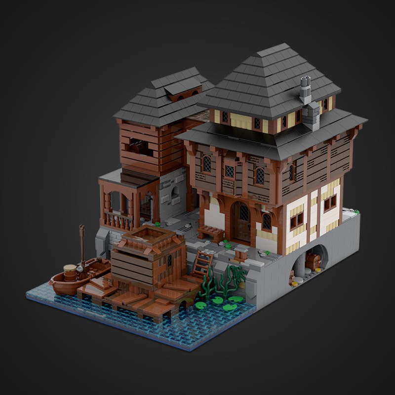 GOBRICKS MOC A2287 Port Tavern - YWOBB