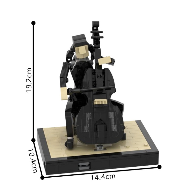GOBRICKS MOC 133990 Wednesday Addams with Cello - YWOBB