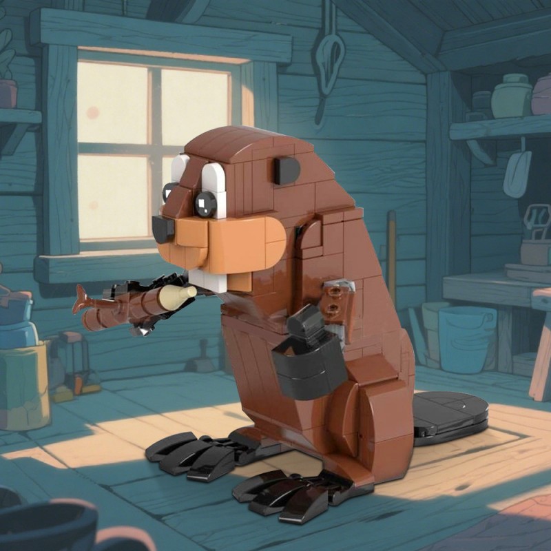 GOBRICKS MOC 221530 Beaver - YWOBB