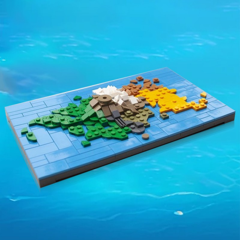 GOBRICKS MOC 227808 Mata Nui island - YWOBB