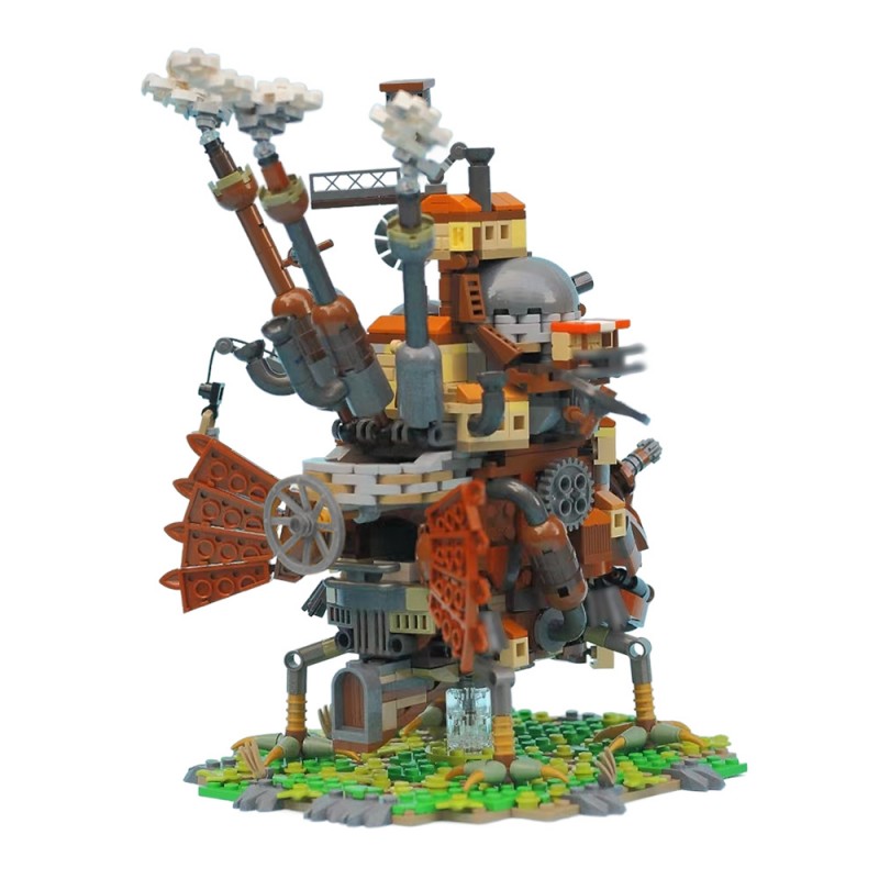 GOBRICKS MOC A2310 Howl's Moving Castle - YWOBB