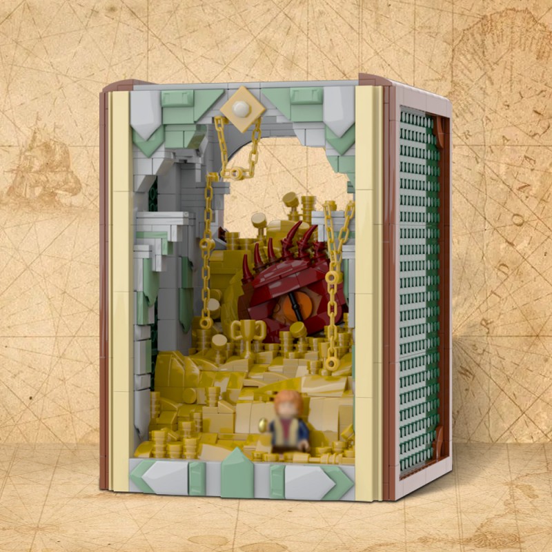 GOBRICKS MOC 222251 Book Nook - YWOBB