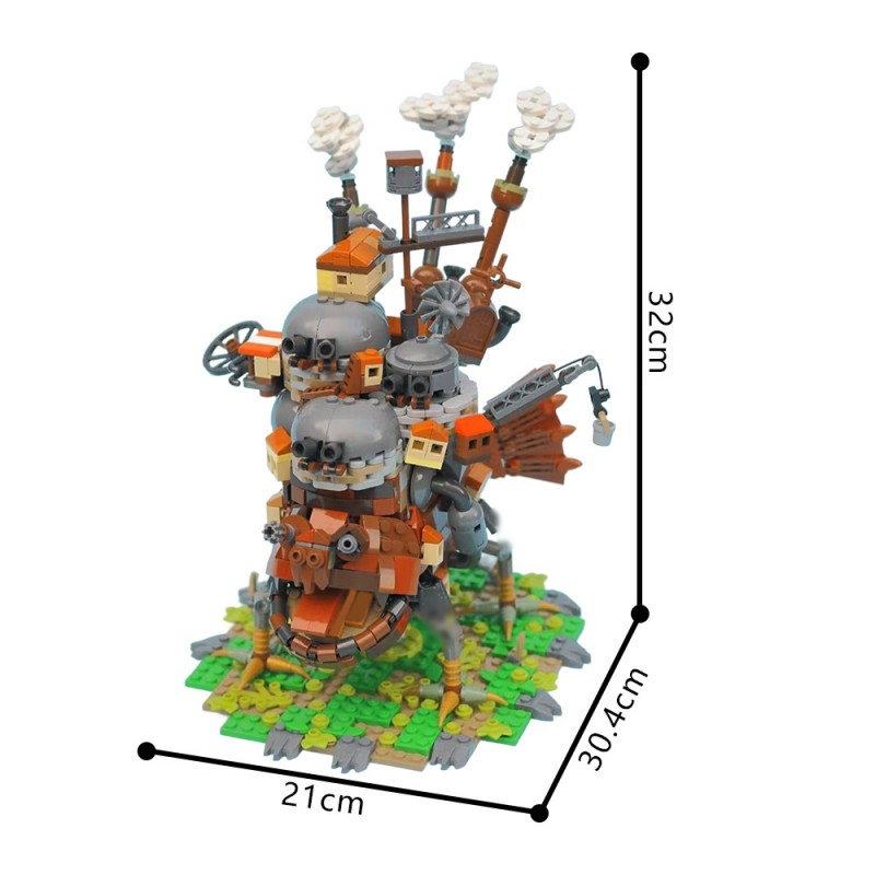 GOBRICKS MOC A2310 Howl's Moving Castle - YWOBB