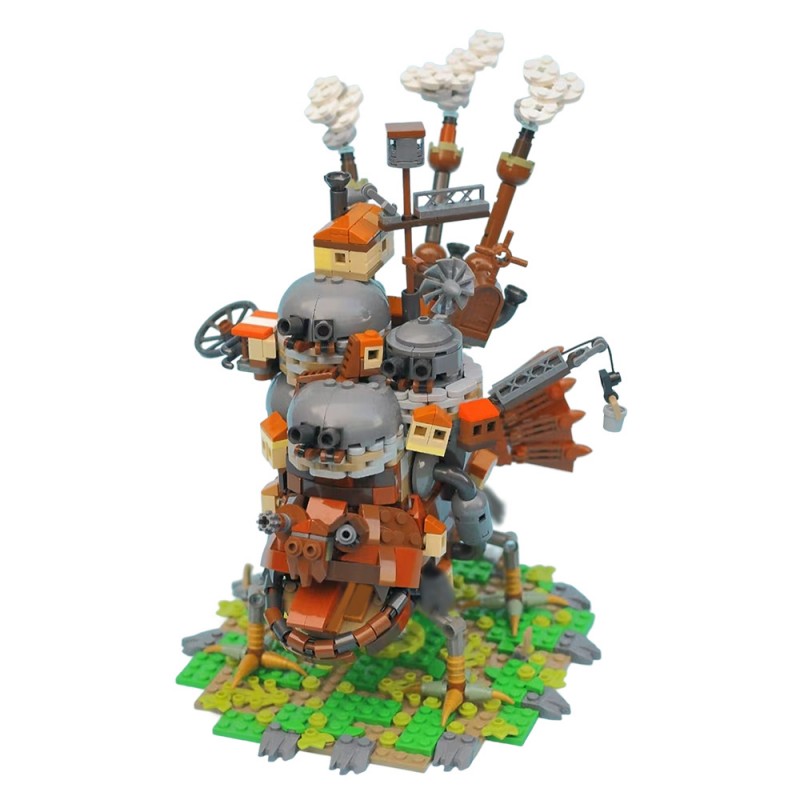 GOBRICKS MOC A2310 Howl's Moving Castle - YWOBB