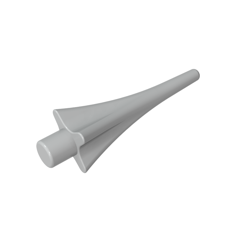 GOBRICKS GDS-90020 Weapon Spear Tip with Fins - YWOBB
