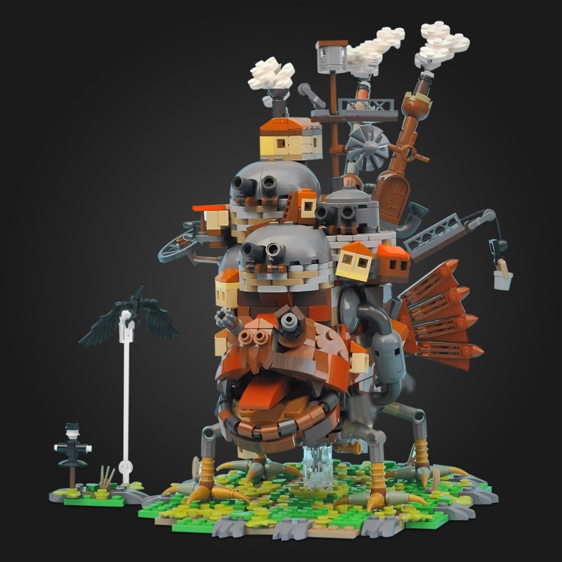 GOBRICKS MOC A2310 Howl's Moving Castle - YWOBB