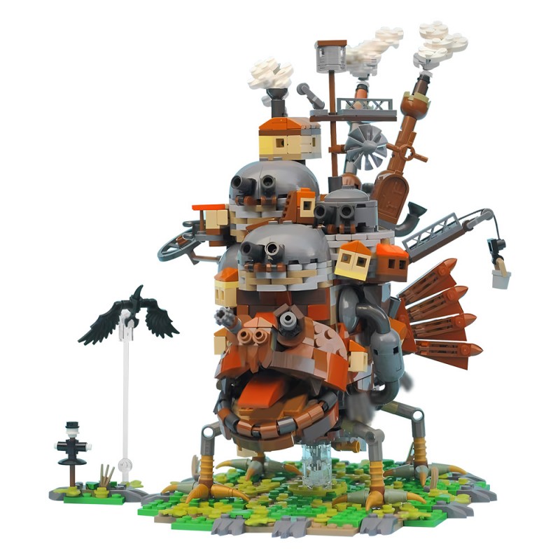 GOBRICKS MOC A2310 Howl's Moving Castle - YWOBB