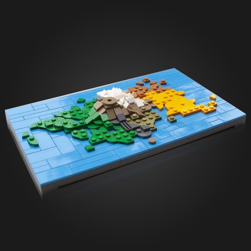 GOBRICKS MOC 227808 Mata Nui island - YWOBB