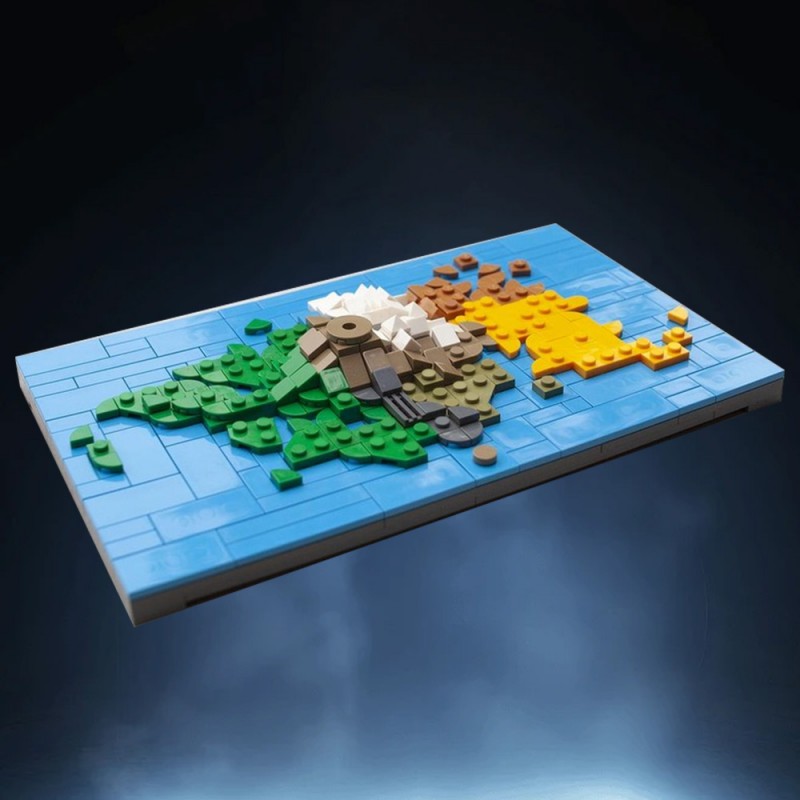 GOBRICKS MOC 227808 Mata Nui island - YWOBB