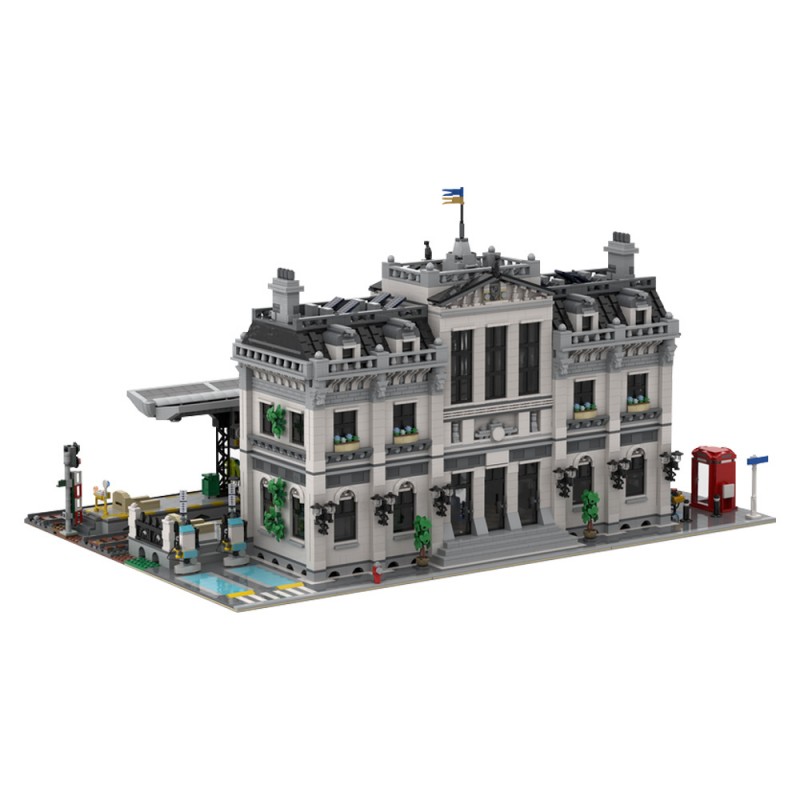 GOBRICKS MOC 217470 Train station - YWOBB