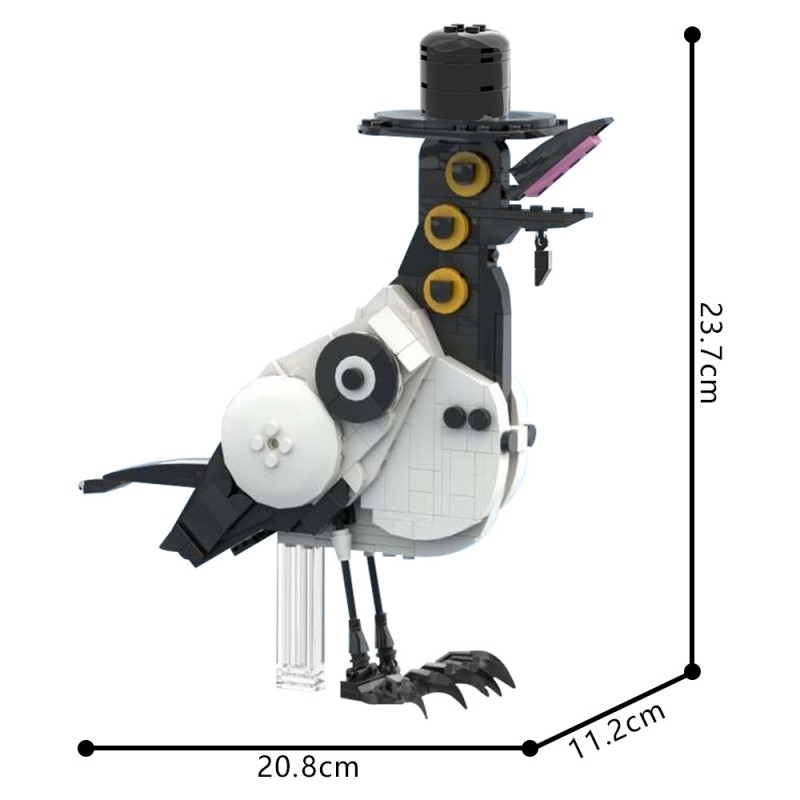 GOBRICKS MOC 228151 'Sussie' Demonic Magpie - YWOBB