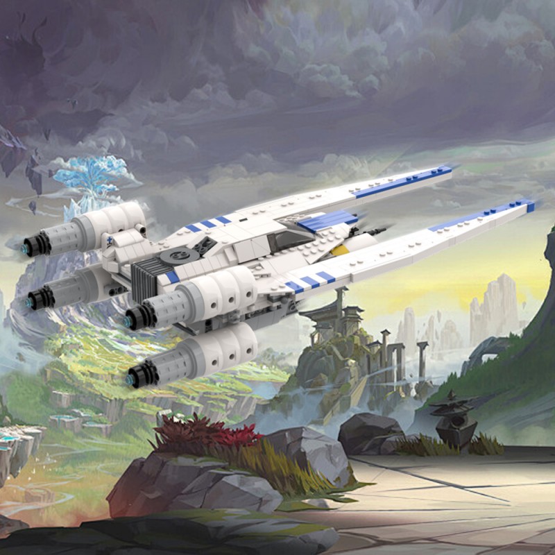 GOBRICKS MOC 218615 Andor's White U Wing (2.0 Update) - YWOBB